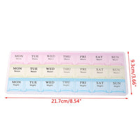 Weekly Pill Organizer - Morning, Noon & Night